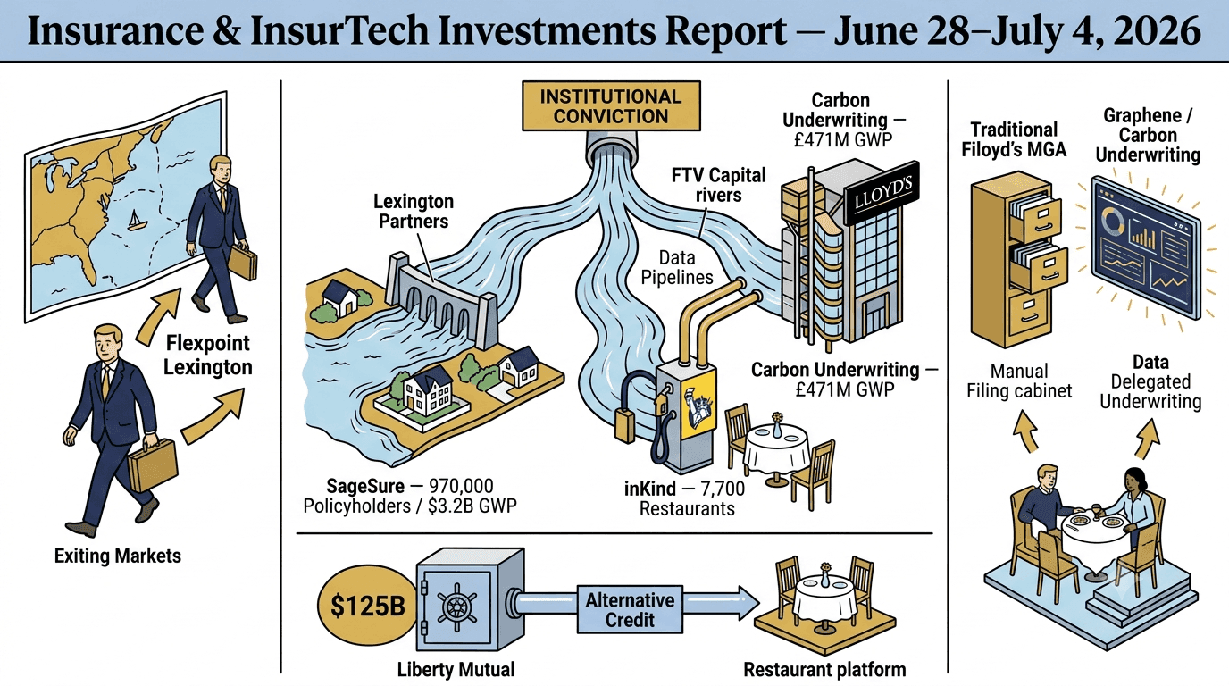 Insurance & InsurTech Investment Intelligence Report: Week of June 28 – July 4, 2026