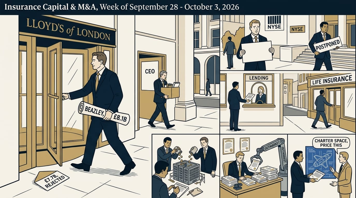 Insurance & InsurTech Investment Intelligence Report: Week of September 28 - October 3, 2026