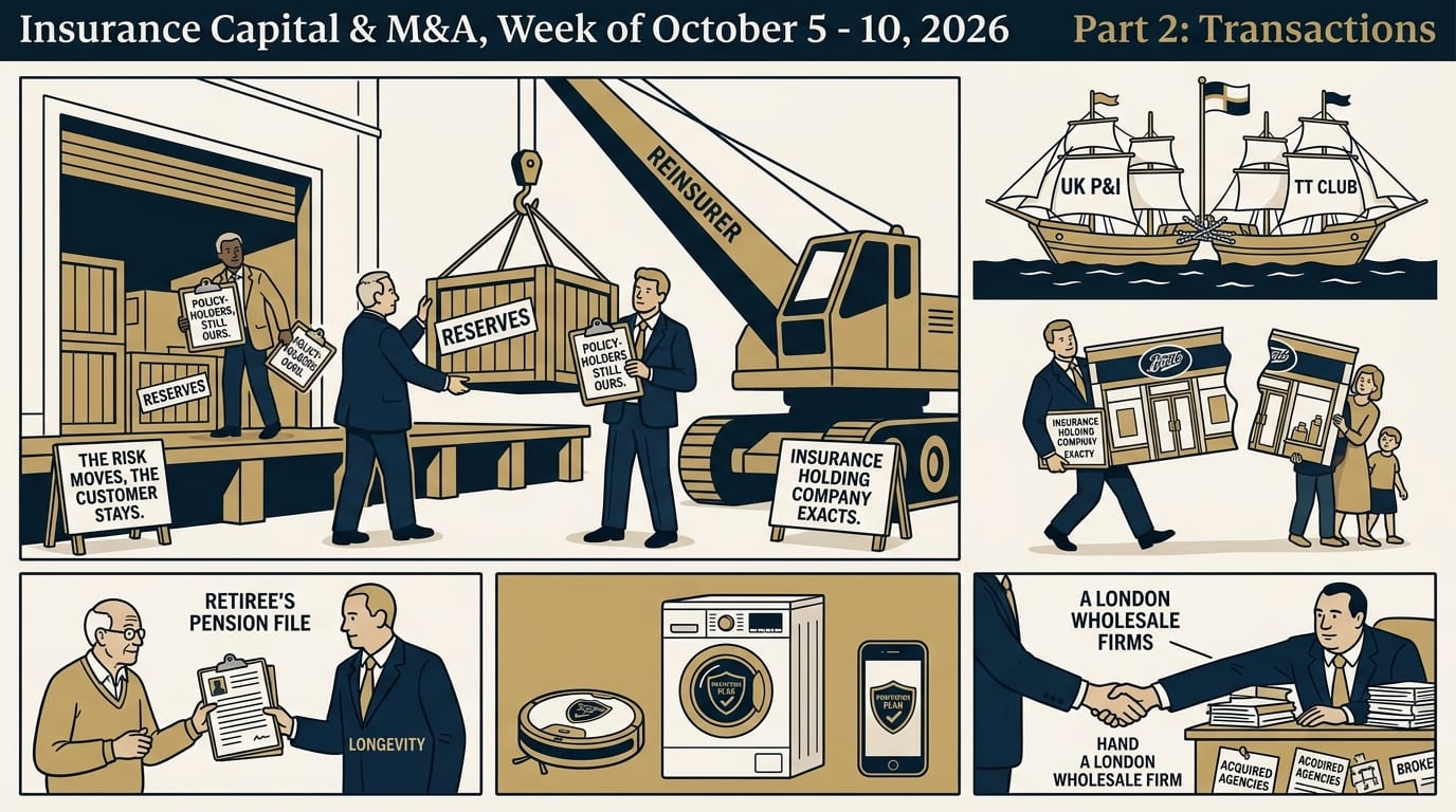 Insurance & InsurTech Investment Intelligence Report: Week of October 5 - 10, 2026 (Part 2: Transactions)